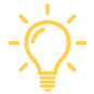 Yellow Lightbulb Icon