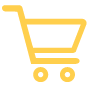 Yellow shopping cart icon